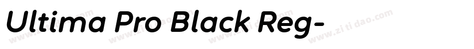 Ultima Pro Black Reg字体转换